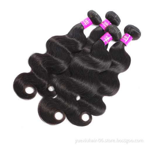 Wholesale Virgin Brazilian Straight Human Hair Weave 13X4 Lace Frontal Pre Plucked Natural Hairline Bundles With Lace Frontal